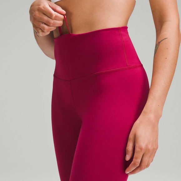 Lululemon Wunder Train High-Rise Tight 28” Pomegranate size 4 - Picture 3 of 9
